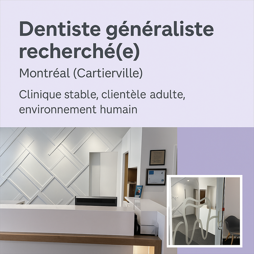 Dentiste généraliste - Montréal